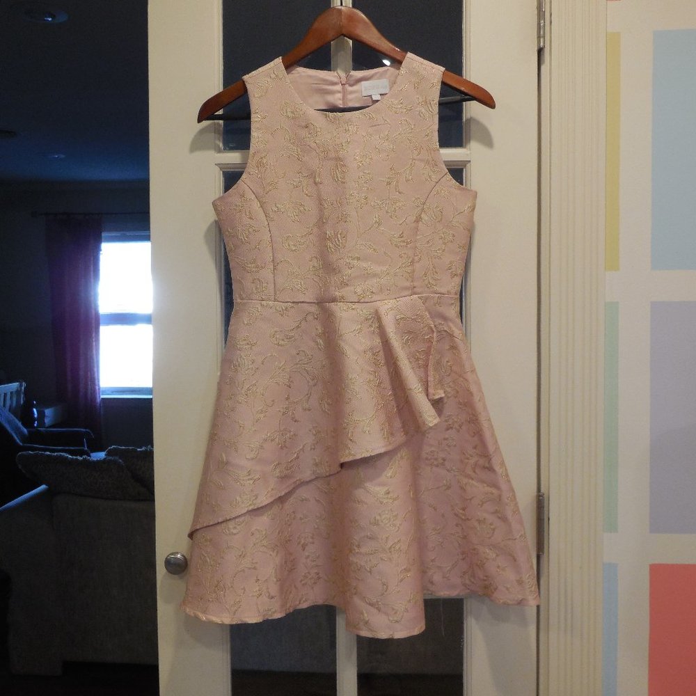 BCBG Girls pink and gold dress